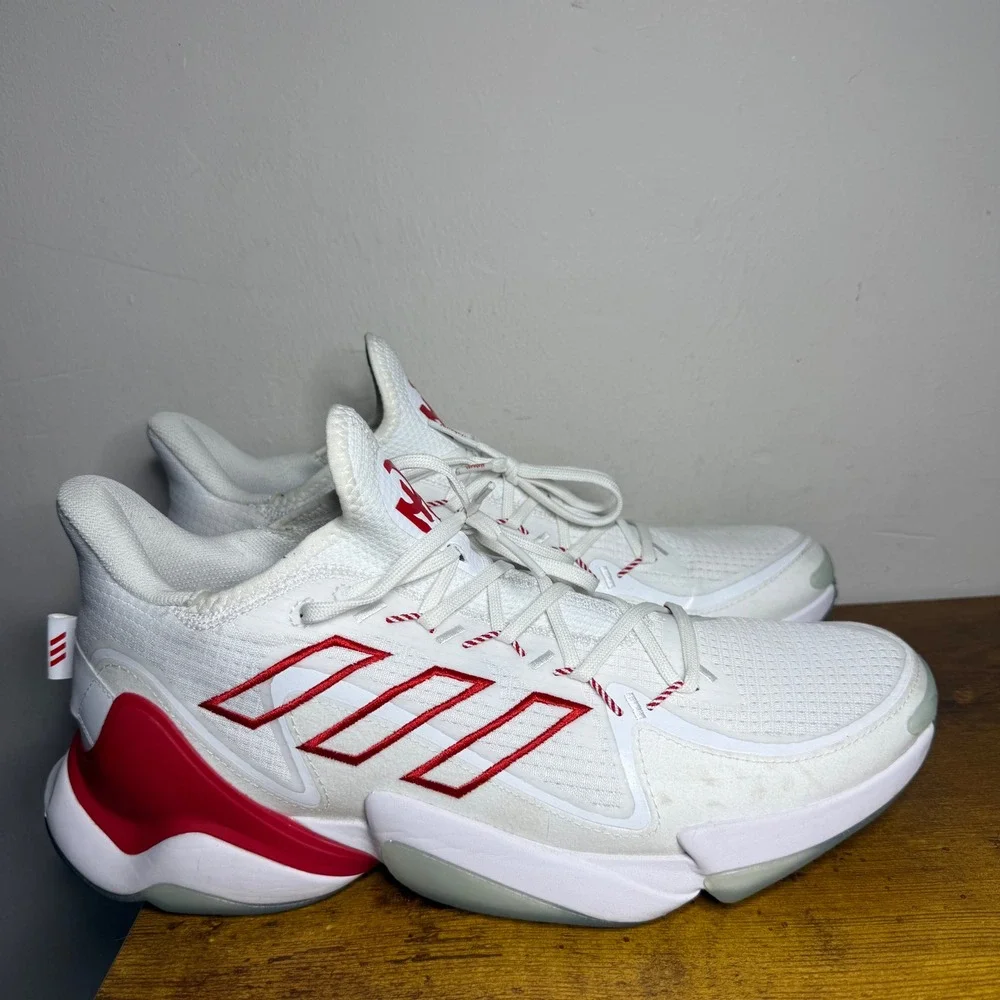 Adidas Mahomes 1 Impact FLX Basketball Shoes Mens Size 12.5 White Red